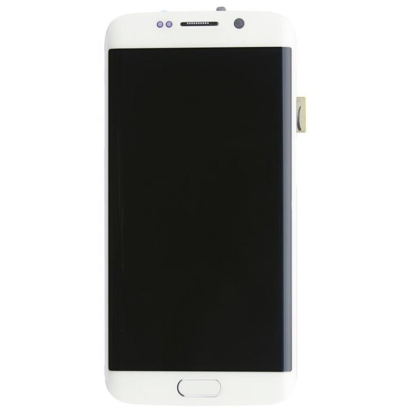 Premium OLED Display With Frame Compatible With Samsung S6 Edge (White)