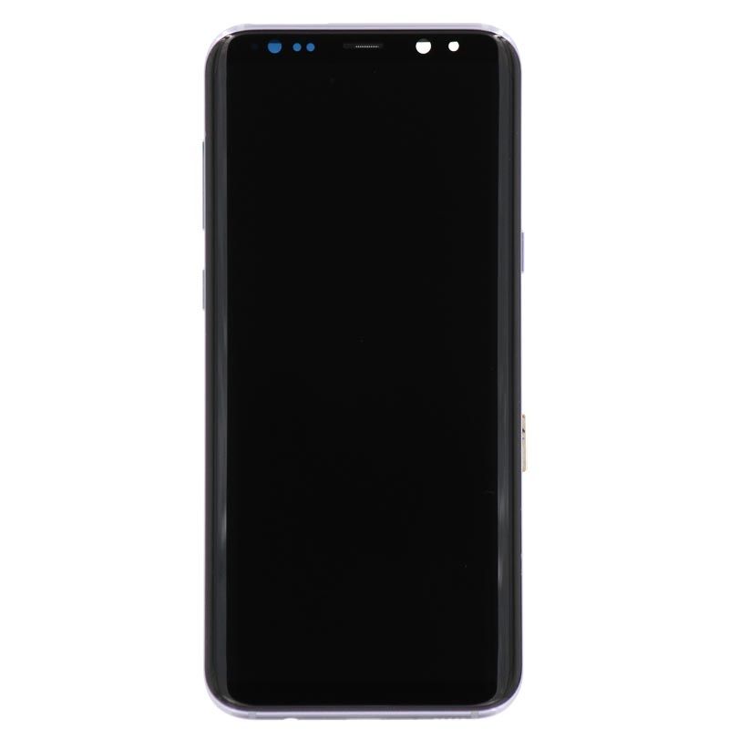 Premium OLED Display With Frame Compatible With Samsung S8 Plus (Orchid Gray)